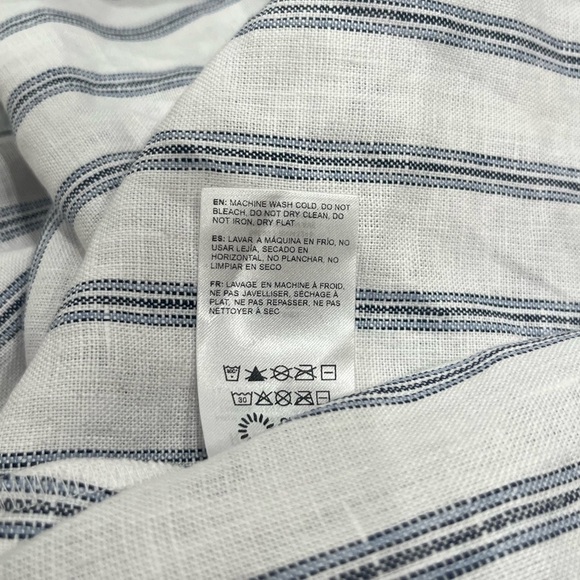 Reformation Women's Tagliatelle Linen Midi Dress - Harbor Stripe | NWT | Size 8 - Picture 15 of 16